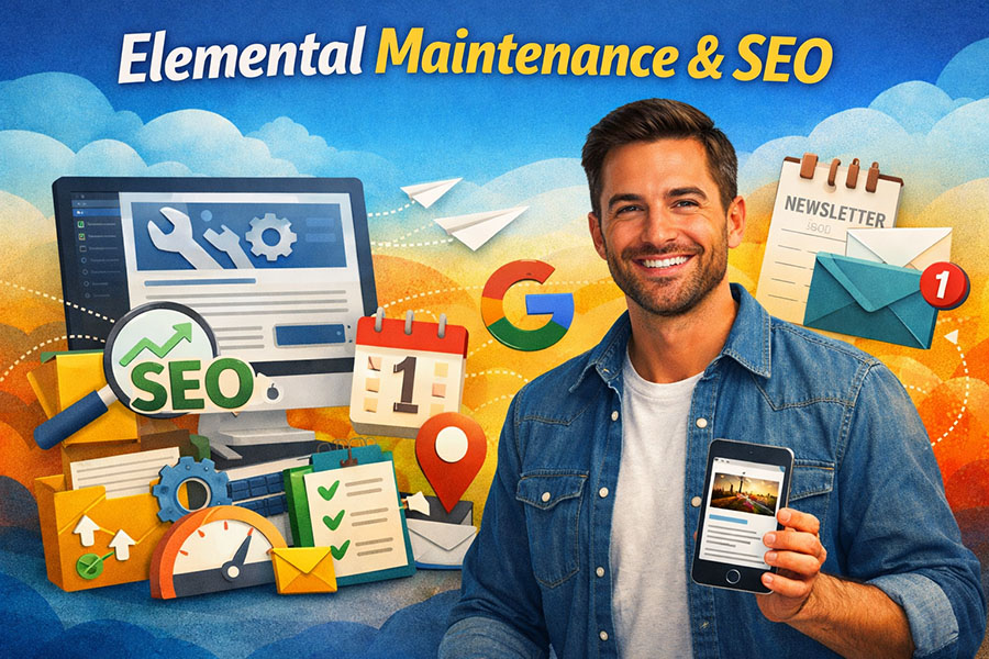 Elemental Maintenance & SEO – Monthly Website Care and Optimization
